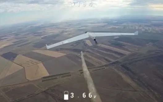 Special Operations Forces tried to shoot down enemy UAV with drone with stick. VIDEO