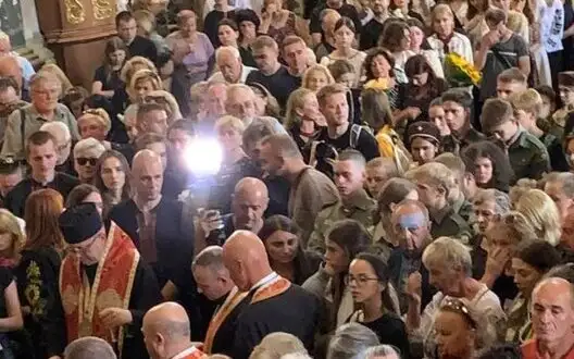 Lviv bids farewell to members of Bazylevych family killed in Russian strike. VIDEO&PHOTOS