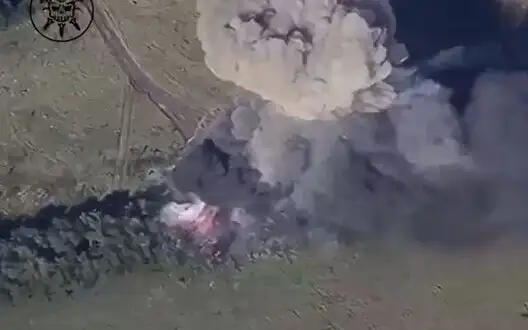 Kamikaze drones detected and destroyed Russian "Msta" self-propelled artillery system. VIDEO