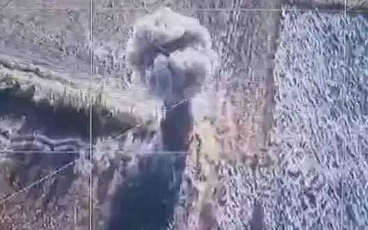 Enemy field ammunition depot takes off after being dropped from Ukrainian drone. VIDEO