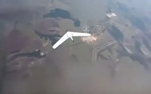 FPV drone shoots down Russian Zala drone near Klishchiivka. VIDEO