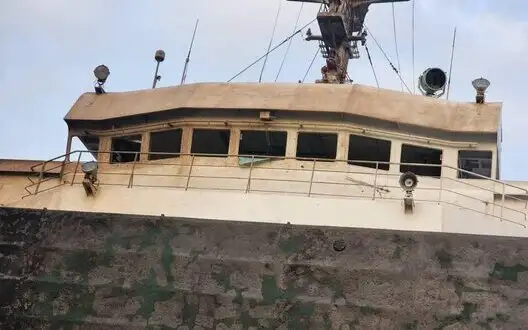 Ruscists attack Pivdennyi port: civilian vessel is damaged. PHOTOS