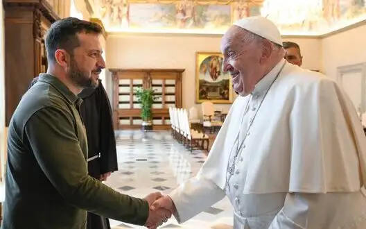 Zelenskyy: Discussed with Pope issue of returning our people home from Russian captivity. PHOTO