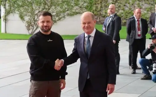 Zelenskyy arrives in Germany to meet with Scholz. PHOTO