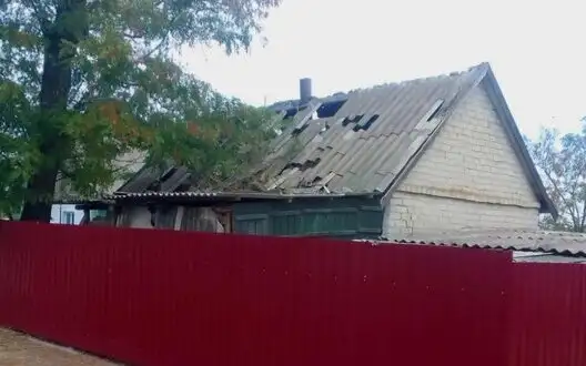 During day, two districts of Dnipropetrovsk region were under occupiers’ fire: house and infrastructure were damaged. PHOTO