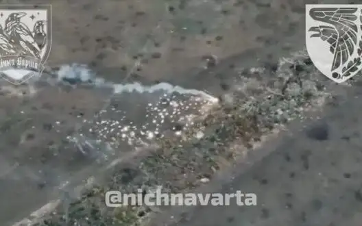 Ukrainian defenders burn Russian positions with help of "dragon drone". VIDEO