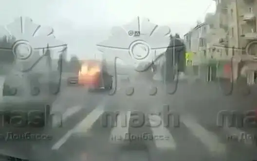 Car with Russian officer explodes in occupied Luhansk. VIDEO