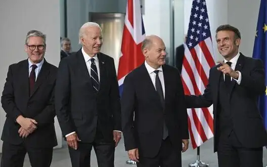 Biden, Scholz, Starmer, and Macron pledge to continue supporting Ukraine during meeting in Berlin