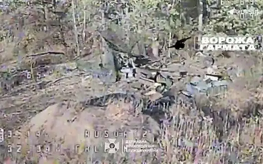 Border guards destroyed enemy dugouts, vehicle in hiding place and Russian D-20 howitzer. VIDEO