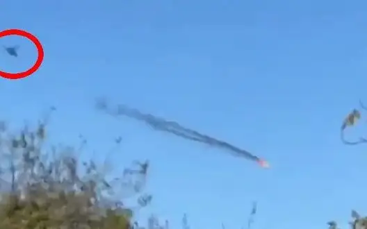 Pilots of Ukrainian Mi-24 helicopter shot down Russian drone: "Godfather, look! We shot down "Shahed!". VIDEO