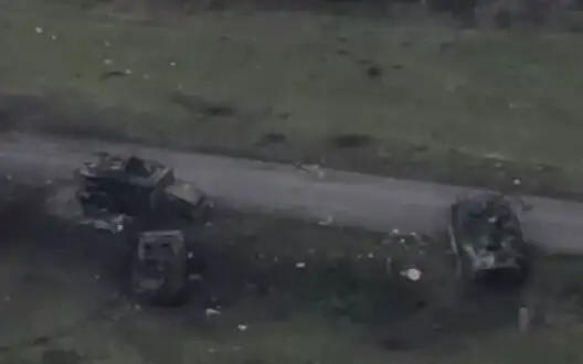 Destroyed Russian equipment on "road of death" Snahost-Zeleny Shliah in Kursk region. VIDEO