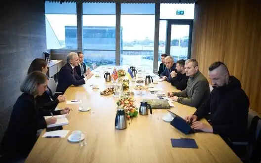 Norwegian Prime Minister Støre announces increase in military aid to Ukraine at meeting with Zelenskyy. PHOTO