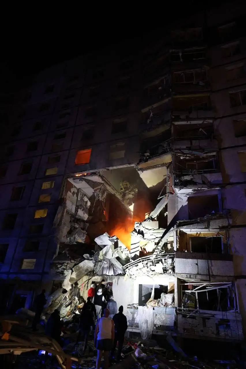 The Russian Federation attacked a high-rise building in Kharkiv — 34 people were injured, a child was killed