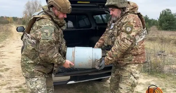 На Чернігівщині знешкодили бойову частину ворожого дрона, яка не здетонувала