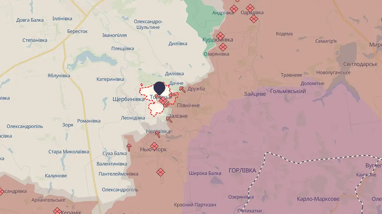 Heavy urban fighting rages in Toretsk, Russian forces gather reserves on Siversk front