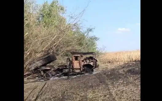 Ukrainian artillery destroyed two occupiers’ Grad systems with one HIMARS shot. VIDEO