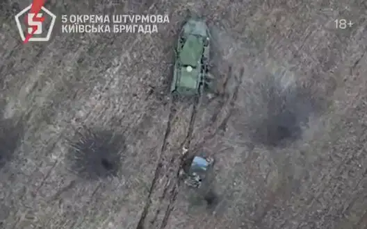 Soldiers of 5th SAB eliminate group of Russian assaultmen in Pokrovsk direction with drone drops. VIDEO