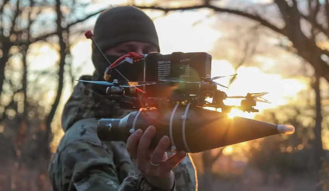 Watch: Ukrainian border guards destroyed a Russian tank near Vovchansk with a drone