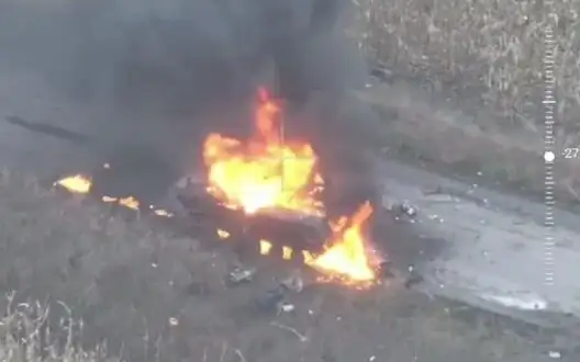 Ukrainian soldiers repelling enemy mechanised assault in Kursk region. VIDEO of drone