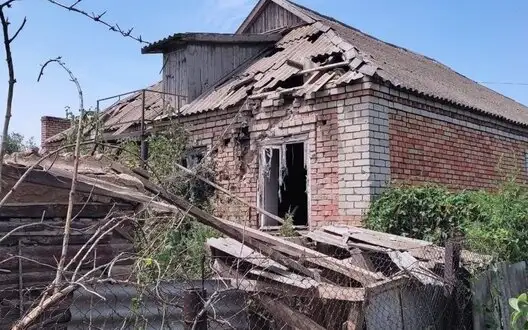 Occupiers attacked Nikopol district 14 times in one day: they used artillery, kamikaze drones and dropped ammunition. PHOTOS