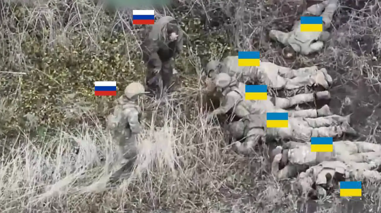 Russian troops execute 5 Ukrainian prisoners near Novodarivka in Zaporizhzhia Oblast