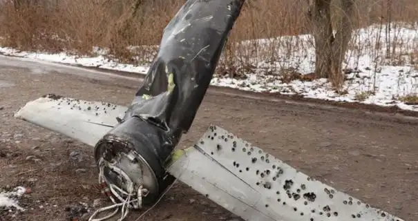 В Воздушных силах показали крылатую ракету, сбитую во время утренней массированной атаки