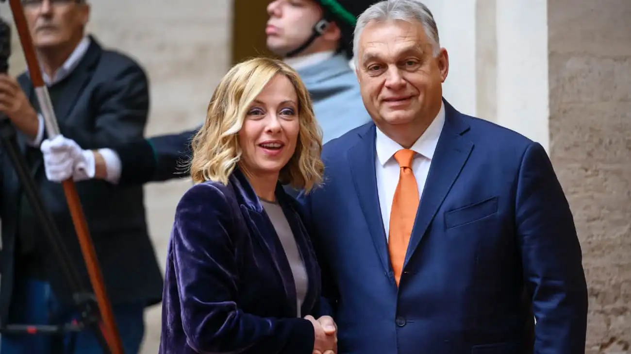 Italian Prime Minister Meloni meets with Hungary’s Orb&#225;n to discuss Ukraine