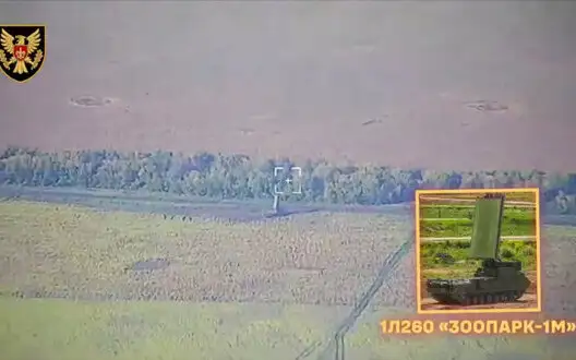 In eastern sector, fighters of 15th Brigade of "Black Forest" artillery reconnaissance unit destroyed Russian "Zoopark-1M" radar system. VIDEO