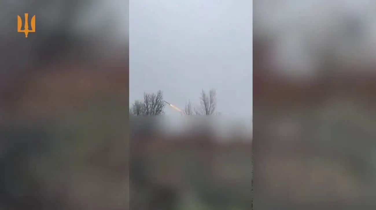 Ukrainian Air Force's video shows two Russian missiles being destroyed in Dnipropetrovsk Oblast – video