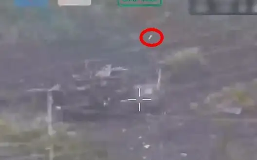 Russian tank shattered after drone attack. VIDEO