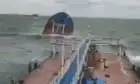 Two Russian tankers sink in Black Sea spilling 4,300 tonnes of oil – video