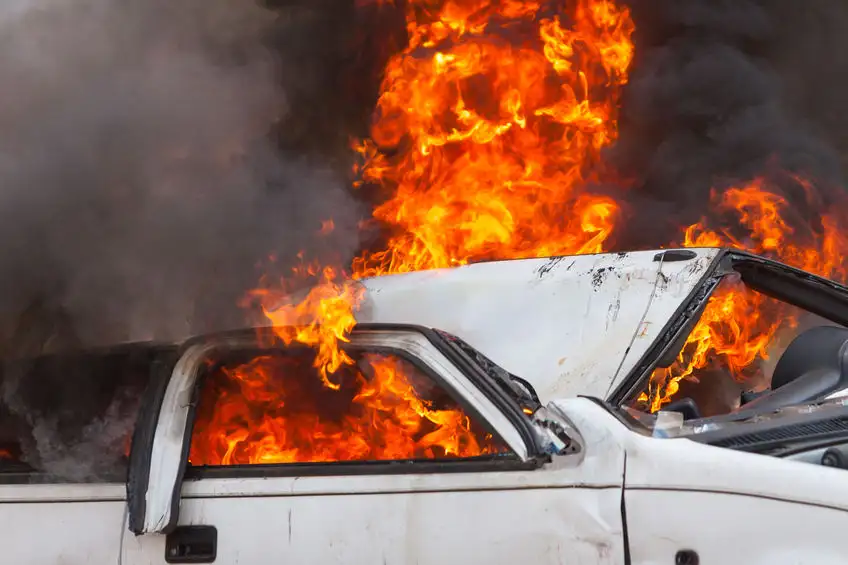 Resistance movement burned the Z-car of the Russian invaders in Mariupol ― sources