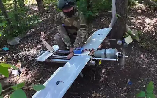 Ruscists attacked Kharkiv with "Molniia" drone: windows of apartment building were damaged