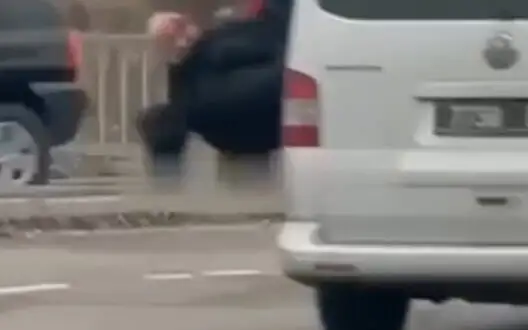 In Dnipro, man with broken head jumped out of moving TCR van: military commissariat says he "violated rules of military registration". VIDEO