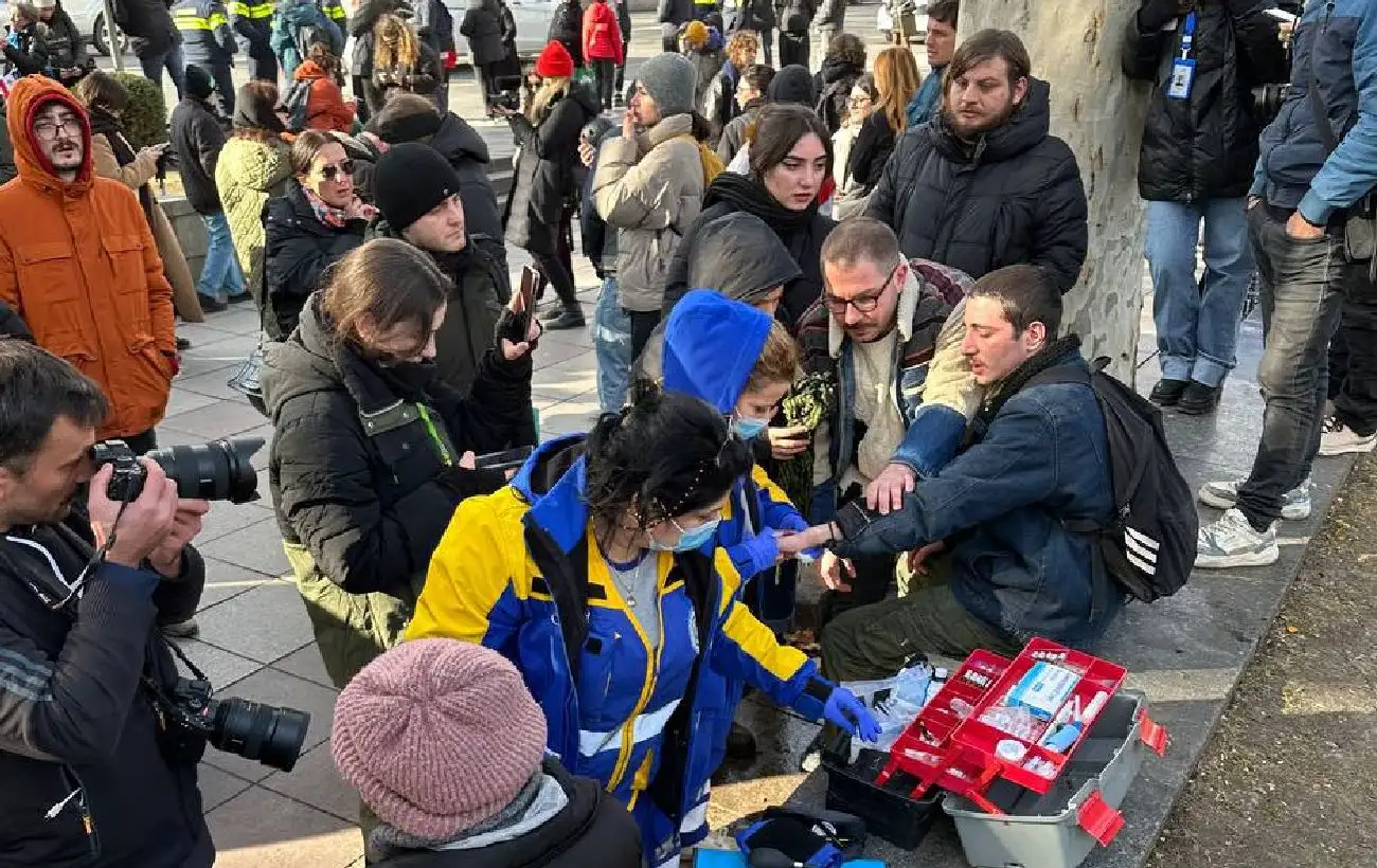 В Грузии произошли первые задержания митингующих после инаугурации Кавелашвили