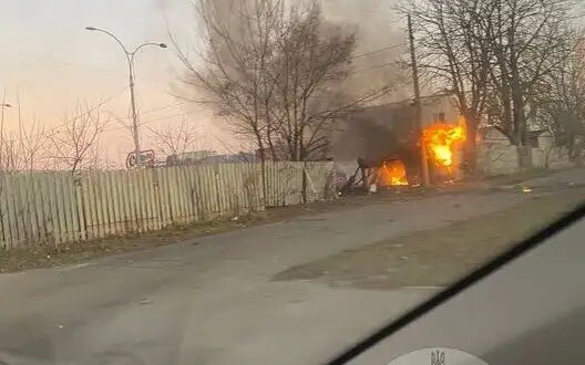 "Shahed" attack on Kyiv: debris fell in two districts. Four injured (updated). PHOTOS