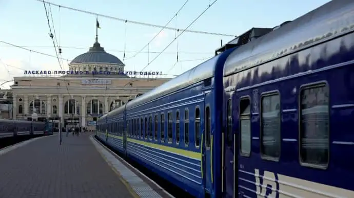 Russian attack damages railway's overhead line in Kyiv Oblast