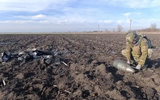 Explosive ordnance disposal unit of enemy UAV destroyed in Kirovohrad region. PHOTO