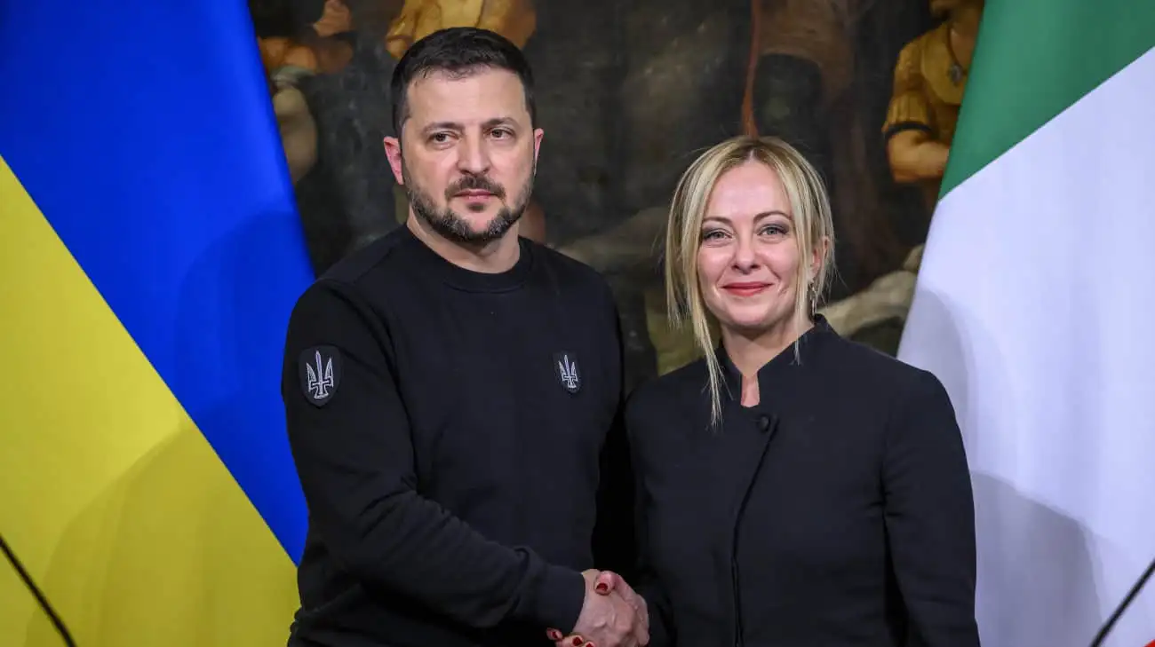 Zelenskyy arrives in Italy