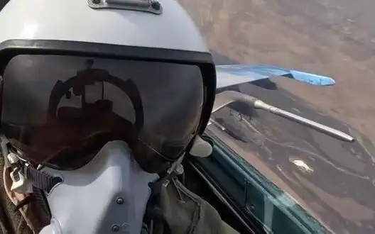 Combat flight of pilot of 39th Tactical Aviation Brigade on a Su-27 aircraft. VIDEO