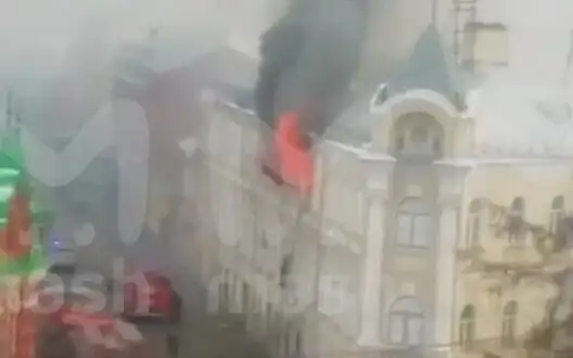 Military hospital in Tula, Russia, is on fire. VIDEO