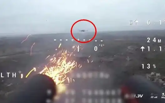 Aerial drone equipped with double-barreled shotgun crushes Russian drones. VIDEO