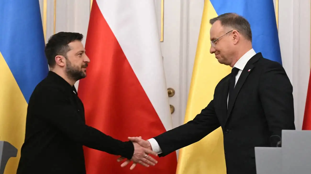 Zelenskyy meets with Polish president in Warsaw