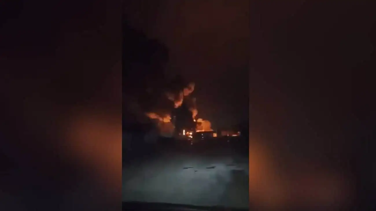 Russians report drone attack on oil depot in Kaluga Oblast: fire breaks out – videos