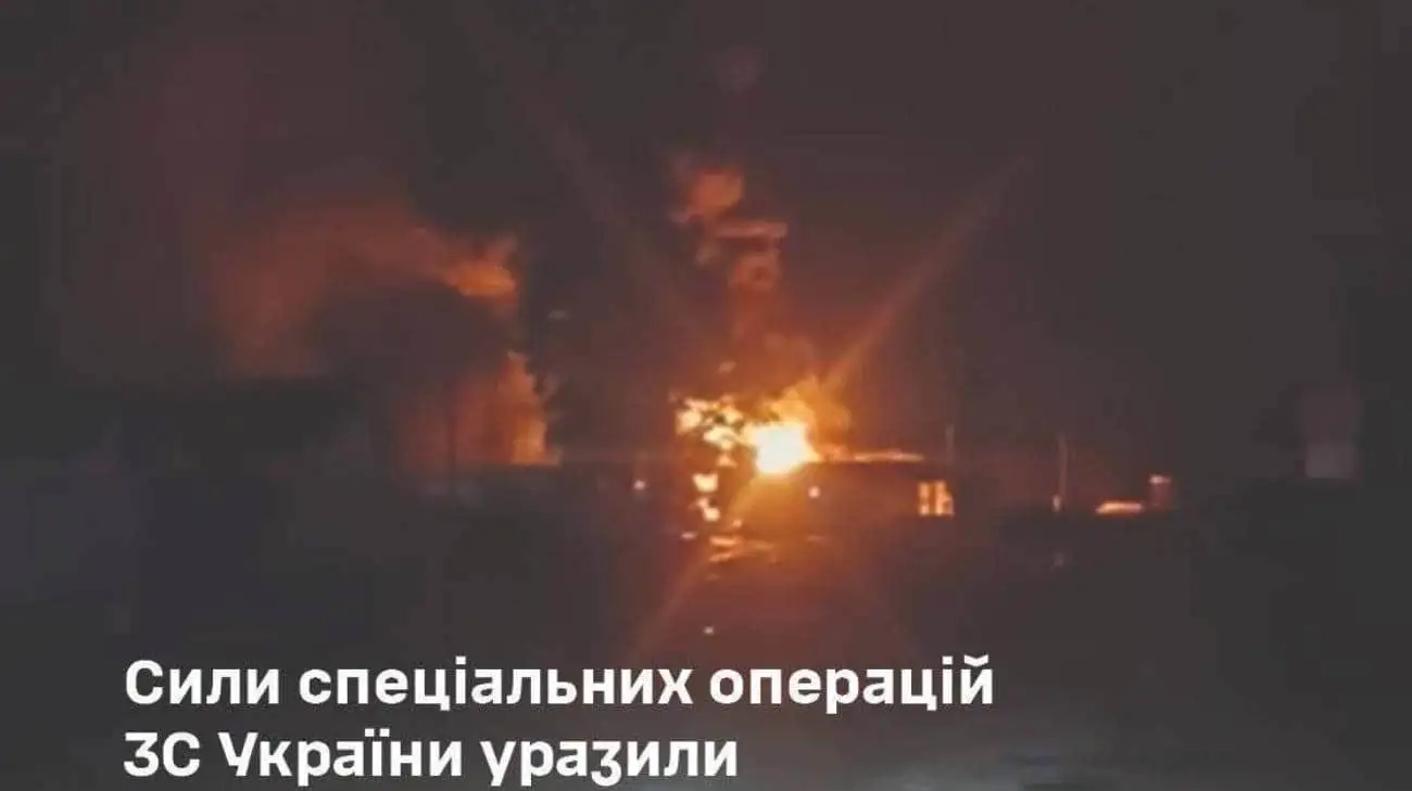 Ukraine's Special Operations Forces hit oil depot in Russia's Kaluga Oblast – video