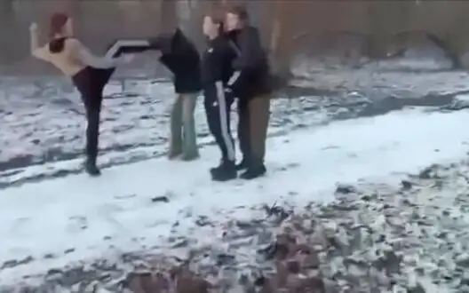 Juveniles abusing and beating 12-year-old girl in Bila Tserkva. VIDEO 18+