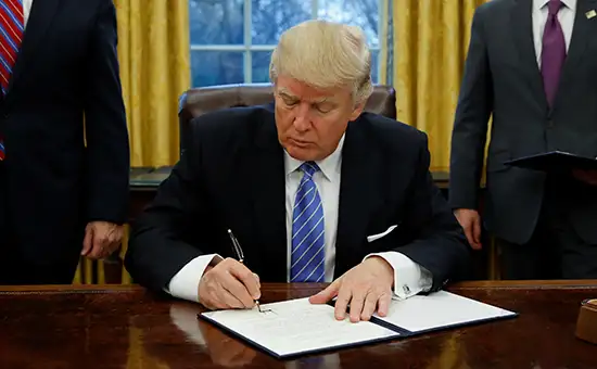 Trump signs first executive orders as president. What are they?