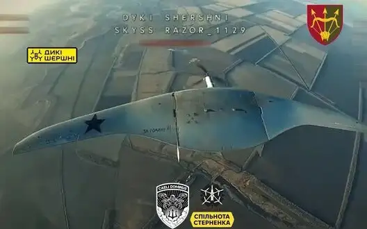 Anti-aircraft drone shoots down Russian "Supercam" UAV with inscription "For Motherland" and five-pointed star on its wing. VIDEO