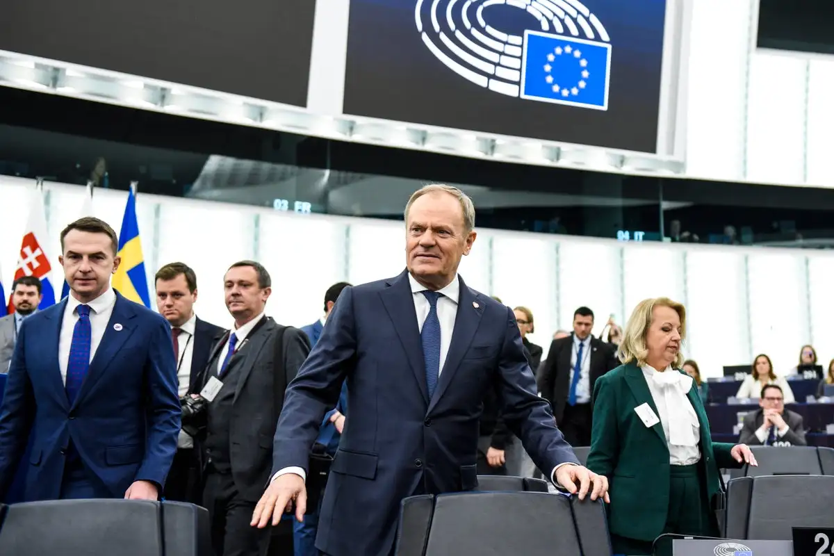 EU needs to end its military dependency on the US and arm itself 'to survive,' says Tusk