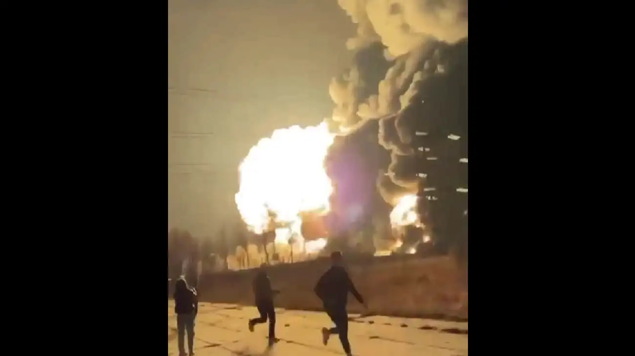 Ukrainian UAVs hit one of Russia's largest oil refineries – video